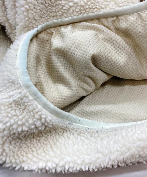 LACOSTE（ラコステ）LACOSTE (ラコステ) Fleece Boa Blouson ホワイト サイズ:Lの古着・服飾アイテム