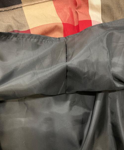 BLUE LABEL CRESTBRIDGE（ブルーレーベルクレストブリッジ）BLUE LABEL CRESTBRIDGE (ブルーレーベルクレストブリッジ) チェックシアースカート ブラック サイズ:38の古着・服飾アイテム