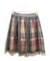 BLUE LABEL CRESTBRIDGE (ブルーレーベルクレストブリッジ) チェックシアースカート ブラック サイズ:38：5000円