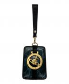 Vivienne Westwoodヴィヴィアンウエストウッド）の古着「ビッグオーブパスケース」｜ブルー×ブラック