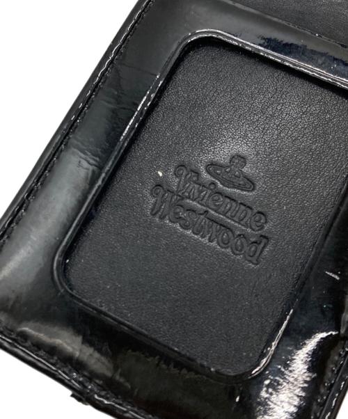 Vivienne Westwood（ヴィヴィアンウエストウッド）Vivienne Westwood (ヴィヴィアンウエストウッド) ビッグオーブパスケース ブルー×ブラックの古着・服飾アイテム