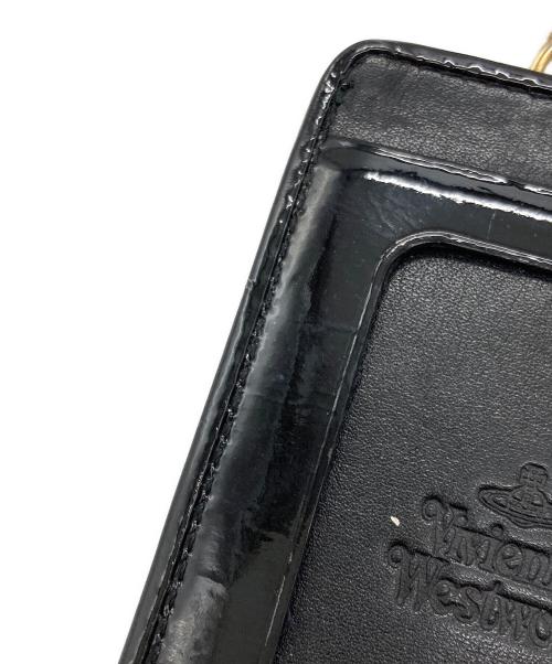 Vivienne Westwood（ヴィヴィアンウエストウッド）Vivienne Westwood (ヴィヴィアンウエストウッド) ビッグオーブパスケース ブルー×ブラックの古着・服飾アイテム