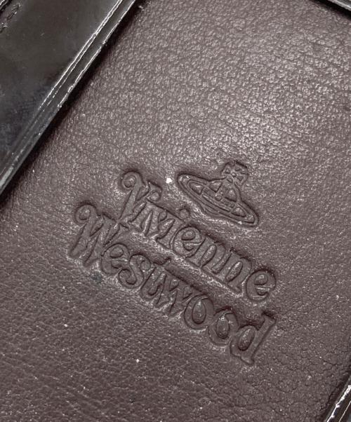 Vivienne Westwood（ヴィヴィアンウエストウッド）Vivienne Westwood (ヴィヴィアンウエストウッド) ビッグオーブパスケース レッド×ブラウンの古着・服飾アイテム
