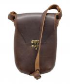 fernandフェルナンド）の古着「レザーショルダーポーチ」｜ブラウン