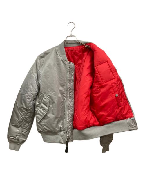 ALPHA（アルファ）ALPHA (アルファ) リバーシブルフライトジャケット グレー×レッド サイズ:XLの古着・服飾アイテム