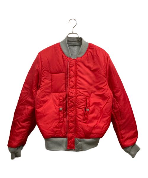 ALPHA（アルファ）ALPHA (アルファ) リバーシブルフライトジャケット グレー×レッド サイズ:XLの古着・服飾アイテム