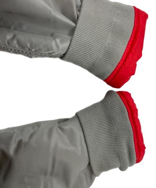 ALPHA（アルファ）ALPHA (アルファ) リバーシブルフライトジャケット グレー×レッド サイズ:XLの古着・服飾アイテム