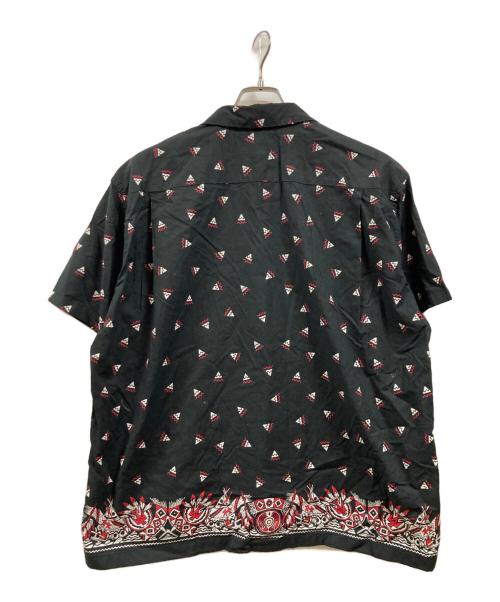 SUGAR CANE（シュガーケーン）SUGAR CANE (シュガーケーン) NATIVE AMERICAN BANDANA PRINT OPEN SHIRT ブラック サイズ:16の古着・服飾アイテム