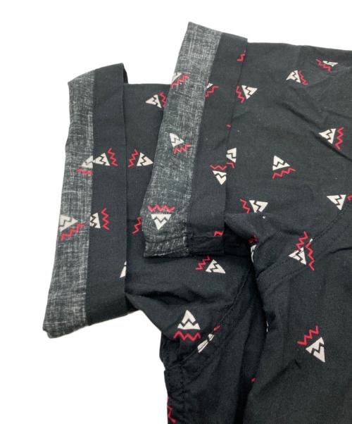 SUGAR CANE（シュガーケーン）SUGAR CANE (シュガーケーン) NATIVE AMERICAN BANDANA PRINT OPEN SHIRT ブラック サイズ:16の古着・服飾アイテム