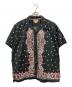 SUGAR CANE（シュガーケーン）の古着「NATIVE AMERICAN BANDANA PRINT OPEN SHIRT」｜ブラック