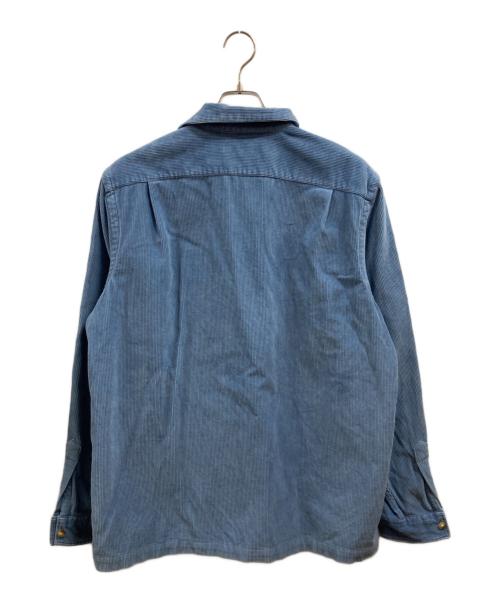 POLO RALPH LAUREN（ポロ・ラルフローレン）POLO RALPH LAUREN (ポロ・ラルフローレン) コーデュロイオープンカラーシャツ ブルー サイズ:Lの古着・服飾アイテム