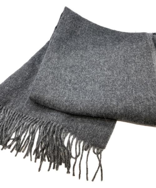 THROW（スロー）THROW (スロー) アルパカ混大判ストール グレーの古着・服飾アイテム