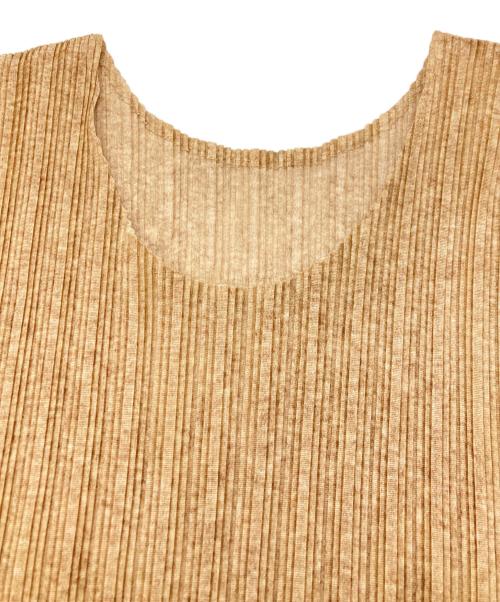 PLEATS PLEASE（プリーツプリーズ）PLEATS PLEASE (プリーツプリーズ) カットソー ベージュ サイズ:3の古着・服飾アイテム