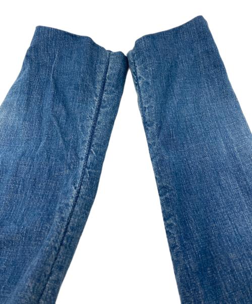 UNDERCOVER（アンダーカバー）UNDERCOVER (アンダーカバー) 再構築ドッキングデニムジャケット インディゴ×ボルドー サイズ:1の古着・服飾アイテム