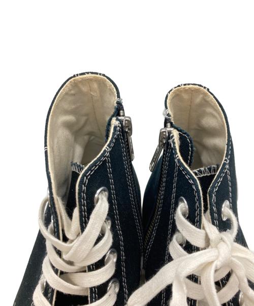 Hysteric Glamour（ヒステリックグラマー）Hysteric Glamour (ヒステリックグラマー) サイドジップハイカットスニーカー ブラック×ホワイト サイズ:26cmの古着・服飾アイテム