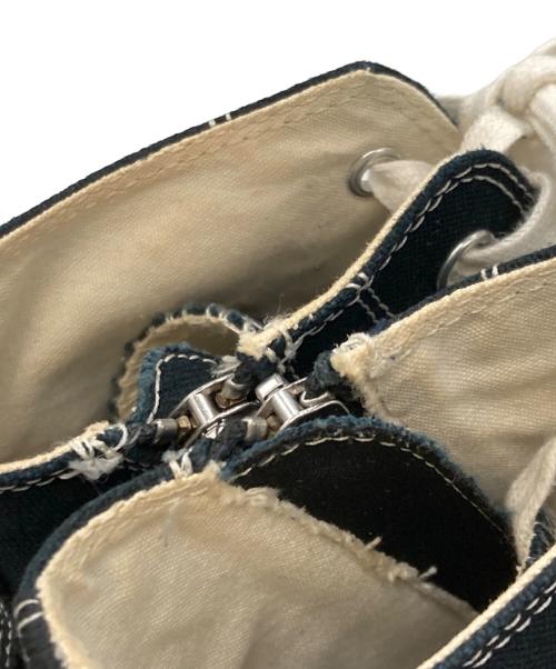 Hysteric Glamour（ヒステリックグラマー）Hysteric Glamour (ヒステリックグラマー) サイドジップハイカットスニーカー ブラック×ホワイト サイズ:26cmの古着・服飾アイテム