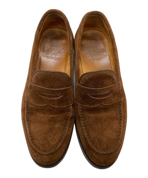 berwick（バーウィック）berwick (バーウィック) スウェードローファー ブラウン サイズ:5 1/2の古着・服飾アイテム