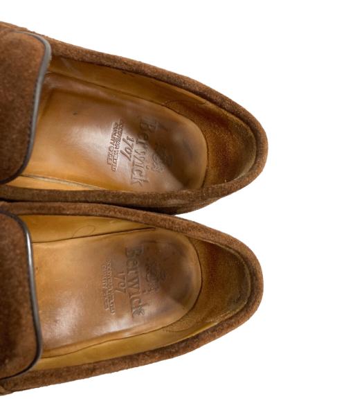 berwick（バーウィック）berwick (バーウィック) スウェードローファー ブラウン サイズ:5 1/2の古着・服飾アイテム