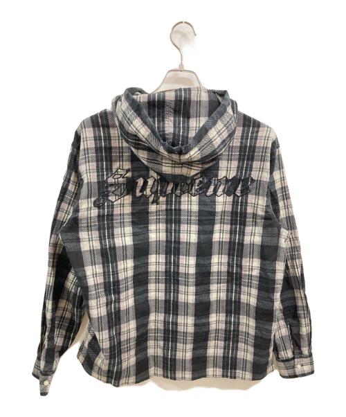SUPREME（シュプリーム）SUPREME (シュプリーム) 24SS Printed Hooded Flannel Shirt ブラック サイズ:Sの古着・服飾アイテム