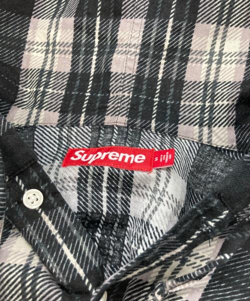 SUPREME（シュプリーム）SUPREME (シュプリーム) 24SS Printed Hooded Flannel Shirt ブラック サイズ:Sの古着・服飾アイテム