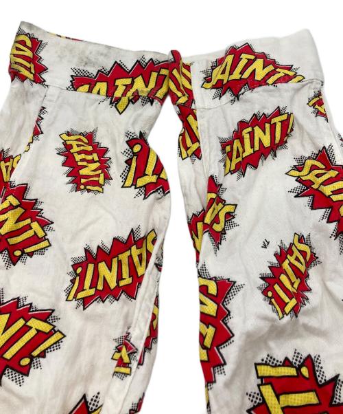 SAINT MICHAEL（セントマイケル）SAINT MICHAEL (セントマイケル) PAJAMA SHIRT POW ホワイト×レッド サイズ:XLの古着・服飾アイテム