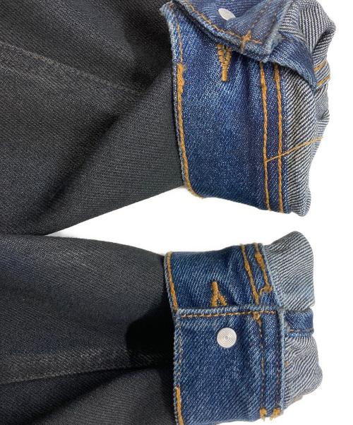 Wrangler（ラングラー）Wrangler (ラングラー) ペイント加工UGGED WEAR DENIM JACKET ブラック サイズ:Ｍの古着・服飾アイテム