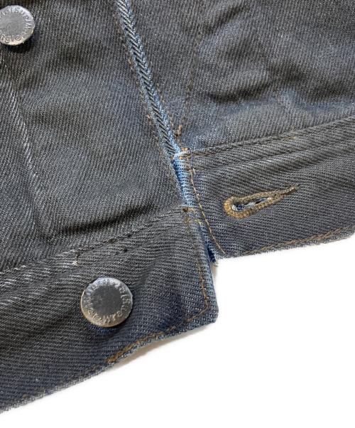 Wrangler（ラングラー）Wrangler (ラングラー) ペイント加工UGGED WEAR DENIM JACKET ブラック サイズ:Ｍの古着・服飾アイテム