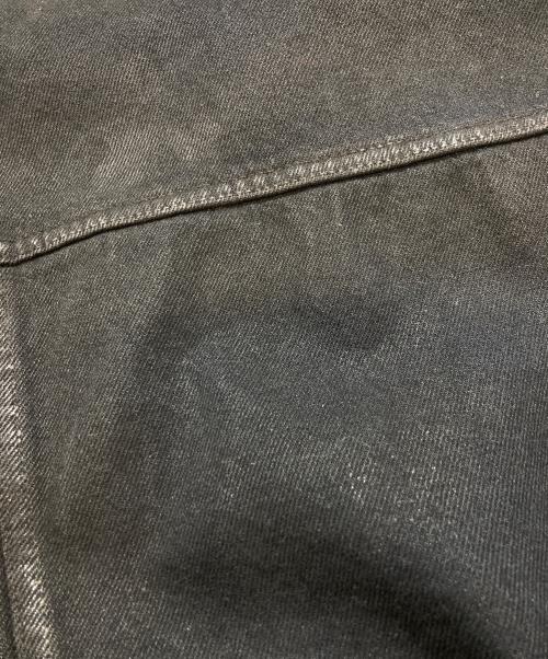 Wrangler（ラングラー）Wrangler (ラングラー) ペイント加工UGGED WEAR DENIM JACKET ブラック サイズ:Ｍの古着・服飾アイテム