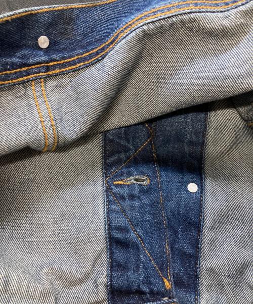 Wrangler（ラングラー）Wrangler (ラングラー) ペイント加工UGGED WEAR DENIM JACKET ブラック サイズ:Ｍの古着・服飾アイテム