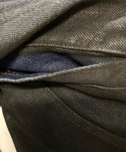 Wrangler（ラングラー）Wrangler (ラングラー) ペイント加工UGGED WEAR DENIM JACKET ブラック サイズ:Ｍの古着・服飾アイテム