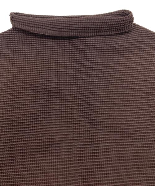 ISSEEY MIYAKE PLEATS T（イッセイミヤケ プリーツ）ISSEEY MIYAKE PLEATS T (イッセイミヤケ プリーツ) 半袖カットソー ブラウン サイズ:Mの古着・服飾アイテム