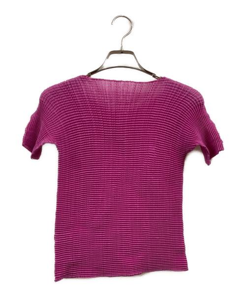 ISSEY MIYAKE PLEATS T（イッセイミヤケ プリーツ）ISSEY MIYAKE PLEATS T (イッセイミヤケ プリーツ) 半袖カットソー ピンク サイズ:Ｍの古着・服飾アイテム