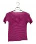 ISSEY MIYAKE PLEATS T (イッセイミヤケ プリーツ) 半袖カットソー ピンク サイズ:Ｍ：11000円