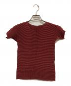 ISSEI MIYAKE PLEATS Tイッセイミヤケ プリーツ）の古着「半袖カットソー」｜ブラウン