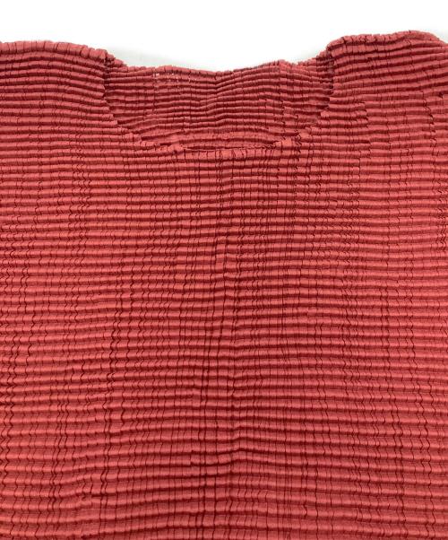 ISSEI MIYAKE PLEATS T（イッセイミヤケ プリーツ）ISSEI MIYAKE PLEATS T (イッセイミヤケ プリーツ) 半袖カットソー ブラウン サイズ:Ｍの古着・服飾アイテム