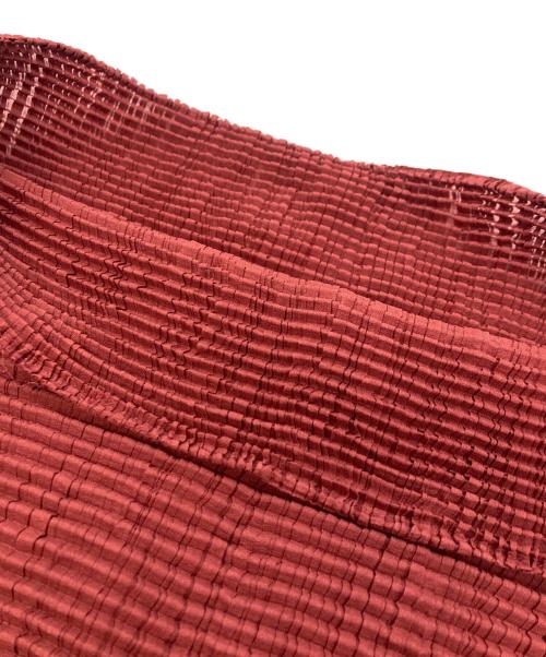 ISSEI MIYAKE PLEATS T（イッセイミヤケ プリーツ）ISSEI MIYAKE PLEATS T (イッセイミヤケ プリーツ) 半袖カットソー ブラウン サイズ:Ｍの古着・服飾アイテム