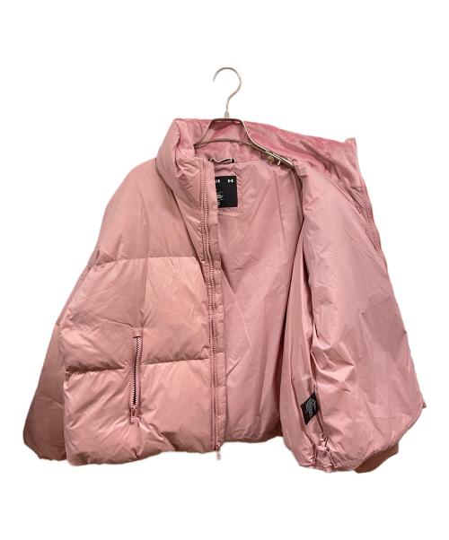UNDER ARMOUR（アンダーアーマー）UNDER ARMOUR (アンダーアーマー) UAコールドギアインフラレッド ダウン パッファー フーディ ピンク サイズ:Lの古着・服飾アイテム