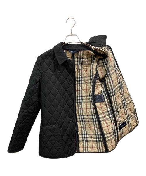 BURBERRY LONDON（バーバリーロンドン）BURBERRY LONDON (バーバリーロンドン) 裏ノバチェックキルティングジャケット ブラック×ベージュ サイズ:XSの古着・服飾アイテム