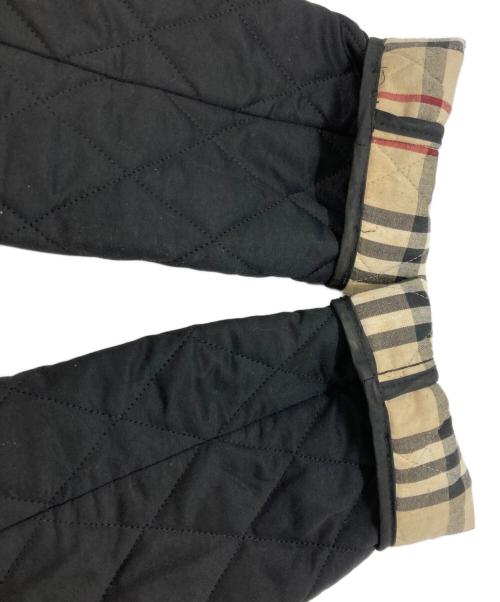 BURBERRY LONDON（バーバリーロンドン）BURBERRY LONDON (バーバリーロンドン) 裏ノバチェックキルティングジャケット ブラック×ベージュ サイズ:XSの古着・服飾アイテム