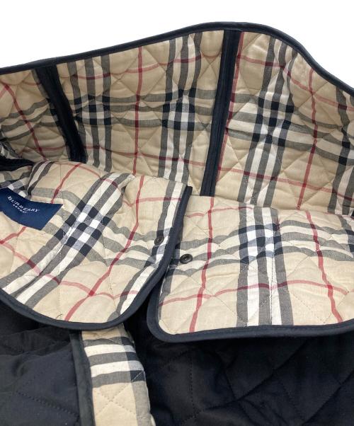 BURBERRY LONDON（バーバリーロンドン）BURBERRY LONDON (バーバリーロンドン) 裏ノバチェックキルティングジャケット ブラック×ベージュ サイズ:XSの古着・服飾アイテム