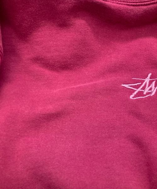 stussy（ステューシー）stussy (ステューシー) 刺繍ロゴプルオーバーパーカー パープル サイズ:XLの古着・服飾アイテム