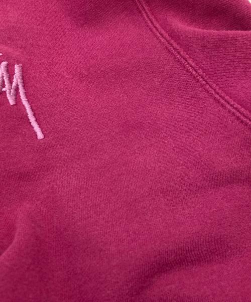 stussy（ステューシー）stussy (ステューシー) 刺繍ロゴプルオーバーパーカー パープル サイズ:XLの古着・服飾アイテム