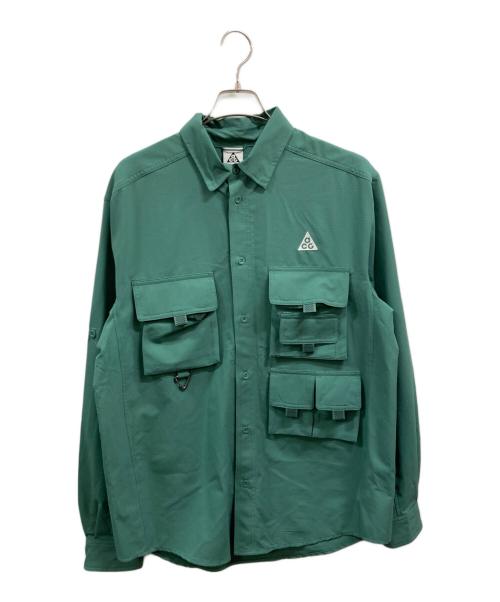NIKE ACG（ナイキエーシージー）NIKE ACG (ナイキエーシージー) DF UV DEV TRAIL TOP グリーン サイズ:Lの古着・服飾アイテム