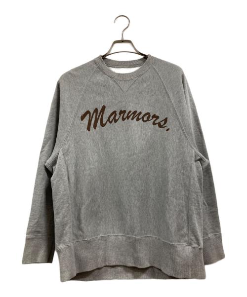marmors（マルモア）marmors (マルモア) logo sweat pullover グレー サイズ:36の古着・服飾アイテム