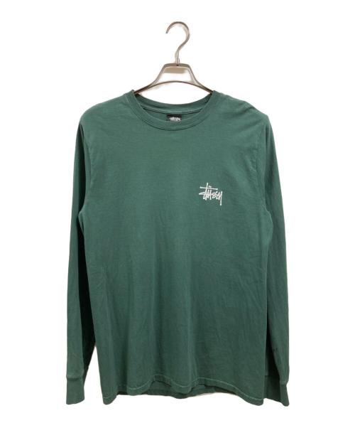 stussy（ステューシー）Stussy (ステューシー) ロゴカットソー グリーン サイズ:Sの古着・服飾アイテム