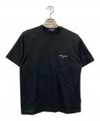 COMME des GARCONS HOMMEコムデギャルソン オム）の古着「プリントTシャツ」｜ブラック
