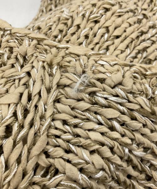 Curensology（カレンソロジー）Curensology (カレンソロジー) ミックスハンドニットプルオーバーセーター ブラウン サイズ:Freeの古着・服飾アイテム