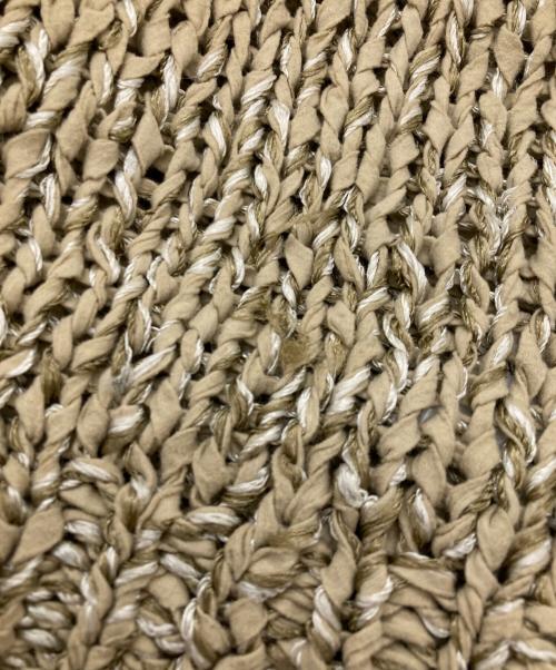 Curensology（カレンソロジー）Curensology (カレンソロジー) ミックスハンドニットプルオーバーセーター ブラウン サイズ:Freeの古着・服飾アイテム