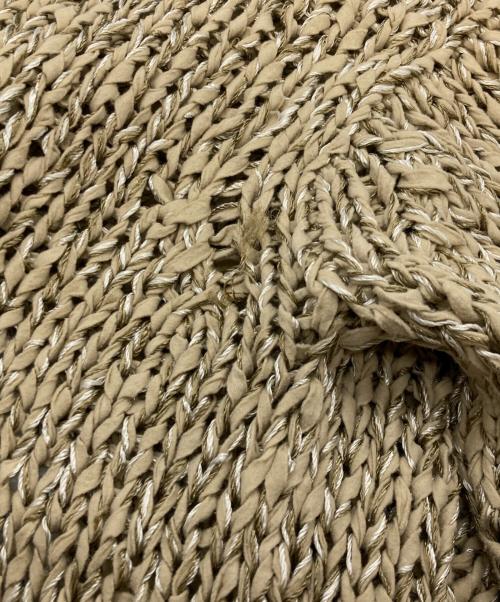 Curensology（カレンソロジー）Curensology (カレンソロジー) ミックスハンドニットプルオーバーセーター ブラウン サイズ:Freeの古着・服飾アイテム