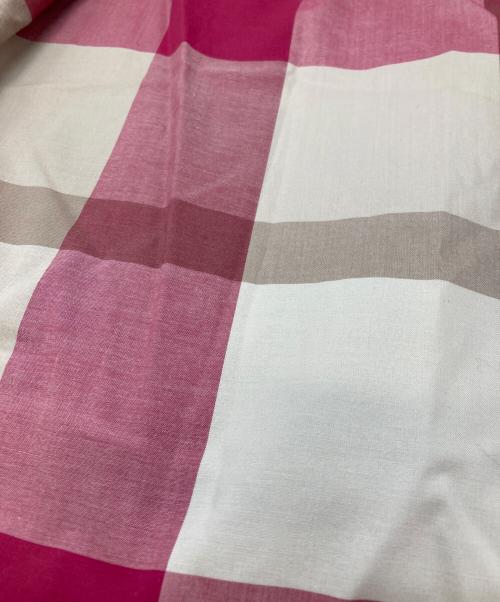 BLUE LABEL CRESTBRIDGE（ブルーレーベルクレストブリッジ）BLUE LABEL CRESTBRIDGE (ブルーレーベルクレストブリッジ) チェックフレアスカート ピンクベージュ サイズ:38 未使用品の古着・服飾アイテム